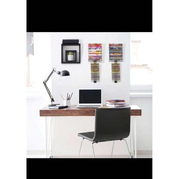 Atlantic Media Stix for Blu-rays,DVDs, CDs, Video Game Storage Wall Mount 4 Pack - Picture 1 of 7